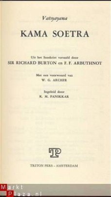 VATSYAYANA**KAMA SOETRA**RICHARD BURTON+ARBUTHNOT*TRITON