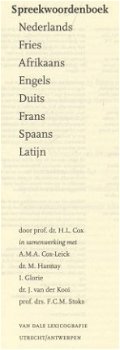 PROF. DR. H.L. COX**VAN DALE SPREEKWOORDENBOEK**ZES TALEN - 2