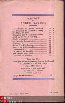 ANDRE MAUROIS ** LE CERCLE DE FAMILLE ** GRASSET - 4