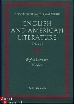 GROOTEN+RIEWALD+ZWARTKRUIS**ENGLISH AND AMERICAN LITERATURE* - 1