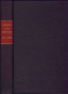 LOUIS BROMFIELD**PRECOCE AUTOMNE**HARDCOVER STOCK**WAILLY