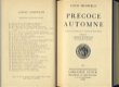 LOUIS BROMFIELD**PRECOCE AUTOMNE**HARDCOVER STOCK**WAILLY - 2 - Thumbnail