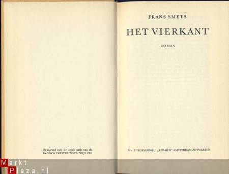 FRANS SMETS**HET VIERKANT**KOSMOS HARDCOVER AMSTERDAM - 5