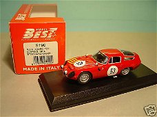 1:43 Best 9190 Alfa Romeo TZ1 Sebring 1964 Stoddard-Kaser nr 53 Zagato coupe