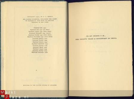 A. J. CRONIN**THE KEYS OF THE KINGDOM**LITTLE BROWN AND COMP - 3