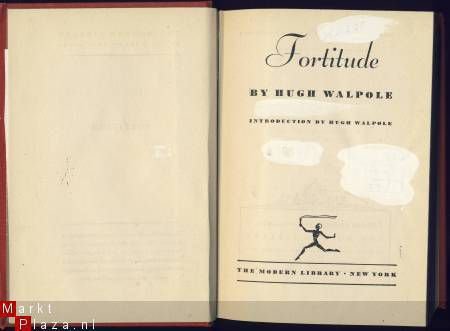 HUGH WALPOLE**FORTITUDE**HARDCOVER MODERN LIBRARY - 1