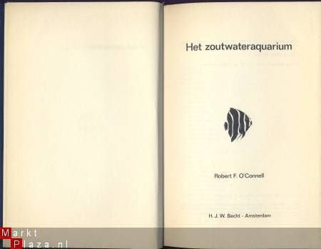 ROBERT F. O' CONNELL**HET ZOUTWATERAQUARIUM**H.J.W. BECHT - 3