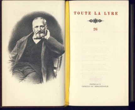 VICTOR HUGO**TOUTE LA LYRE.**OEUVRES ROMANESQUES ET**N° 26** - 2