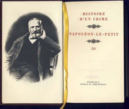 VICTOR HUGO**1.HISTOIRE D'UN CRIME.2.N.**ROMANESQUES N° 30** - 2