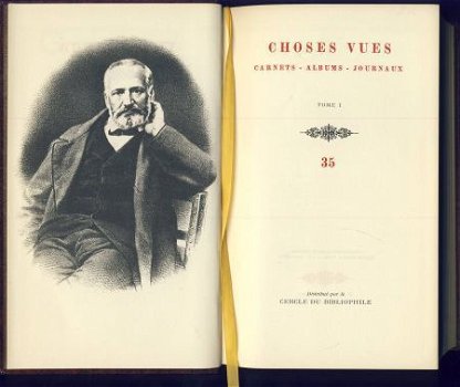 VICTOR HUGO**CHOSES VUES TOME I.**OEUVRES ROMESQUES.**NR° 35 - 2