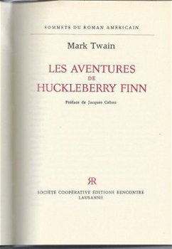 MARK TWAIN**LES AVONTURES DE HUCKLEBERRY FINN**RENCONTRE** - 1