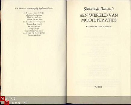 SIMONE DE BEAUVOIR**EEN WERELD VAN MOOIE PLAATJES*BELLES IMA - 3