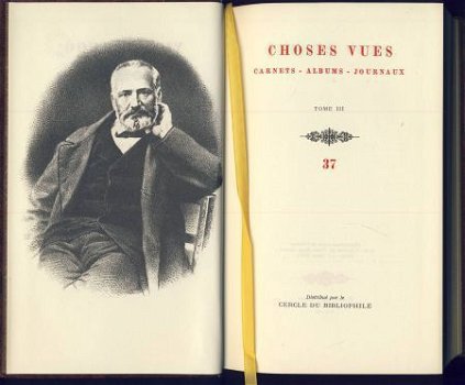 VICTOR HUGO**CHOSES VUES TOME III**OEUVRES ROMESQUES**NR° 37 - 2