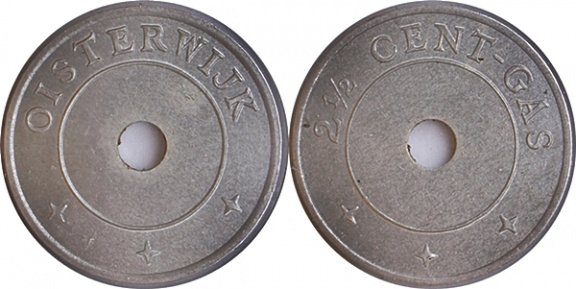 Oisterwijk Gasmunt Aluminium 2,5 cent - 1