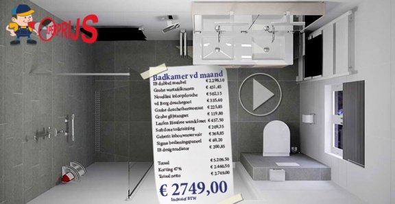 Complete badkamer aanbieding voor € 2749,- - 1