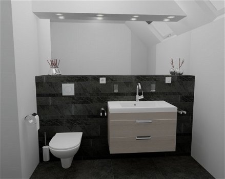 Sani-bouw, gratis 3D ontwerpen, complete badkamers, sanitair, tegels, - 7