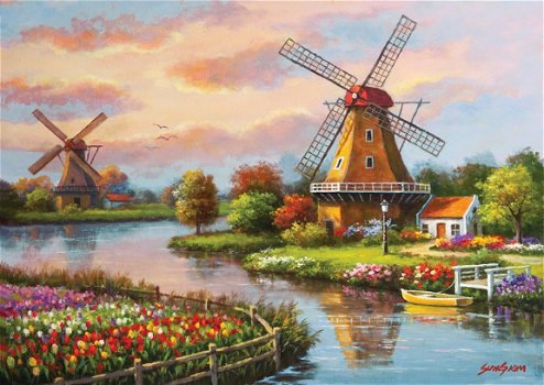 Art Puzzle - Windmills - 1000 Stukjes Nieuw - 1