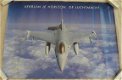 Poster / Affiche, Straaljager / Jetfighter, F-16A, KLu, afm.: 59,5x42cm, jaren'90.(Nr.1) - 3 - Thumbnail