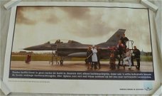 Poster / Affiche, Straaljager / Jetfighter, F-16A, KLu, afm.: 63x39cm, jaren'90.(Nr.2)