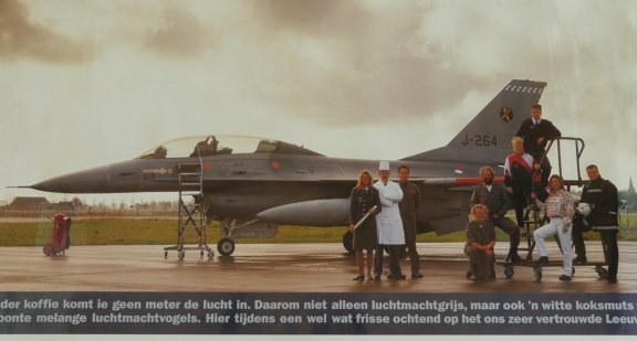 Poster / Affiche, Straaljager / Jetfighter, F-16A, KLu, afm.: 63x39cm, jaren'90.(Nr.2) - 2