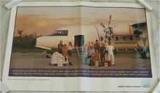 Poster / Affiche, Vliegtuig / Airplane, Fokker F-27, KLu, afm.: 63x39cm, jaren'90.(Nr.1)