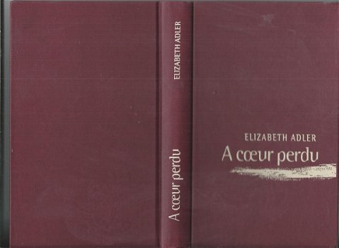 ELIZABETH ADLER**A COEUR PERDU**HARDCOVER SKYVERTEX DE COULEUR BRUNE.** - 1