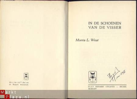 MORRIS L. WEST**IN DE SCHOENEN VAN DE VISSER**RODE REINAERT - 3