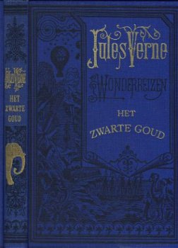 JULES VERNE **HET ZWARTE GOUD**ELSEVIER TEXTUUR LINNEN - 1