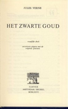 JULES VERNE **HET ZWARTE GOUD**ELSEVIER TEXTUUR LINNEN - 2