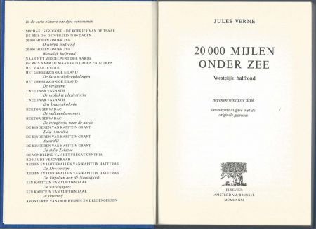 JULES VERNE **20.000 MIJLEN ONDER ZEE WESTELIJK HALFROND** - 2