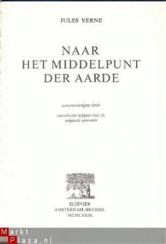 JULES VERNE*1979**NAAR HET MIDDELPUNT DER AARDE**ELSEVIER** - 2