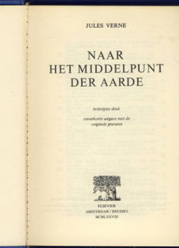 JULES VERNE**NAAR HET MIDDELPUNT DER AARDE**TEXTUUR LINNEN - 2