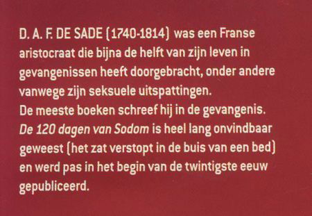 D.A.F. DE SADE**DE 120 DAGEN VAN SODOM*DE MORGEN*LIEFDE LUST - 3