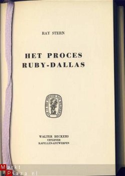 RAY STERN ** HET PROCES RUBY-DALLAS**WALTER BECKERS - 1