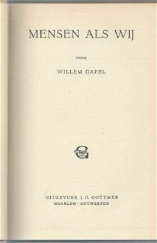 WILLEM CAPEL**MENSEN ALS WIJ**WITTE KARTON HARDCOVER + GOUDO - 2