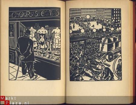 FRANS MASEREEL*3°*BEELDROMAN*DE STAD*IN HONDERD HOUTSNEDEN** - 5