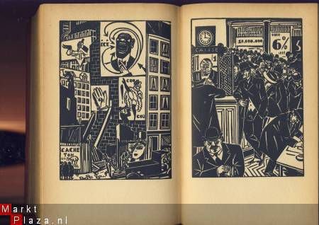 FRANS MASEREEL*3°*BEELDROMAN*DE STAD*IN HONDERD HOUTSNEDEN** - 6