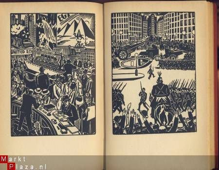 FRANS MASEREEL*3°*BEELDROMAN*DE STAD*IN HONDERD HOUTSNEDEN** - 7