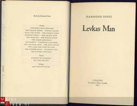 HAMMOND INNES**LEVKAS MAN**HARDCOVER COLLINS - 2