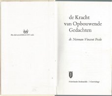 DR. NORMAN VINCENT PEALE**DE KRACHT VAN OPBOUWENDE GEDACHTEN**WITTE SKYVERTEX HARDCOVER**NBC BOEKENC