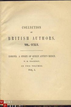 W. M. THACKERAY**THE HISTORY OF HENRY ESMOND,ESQ.**VOL I+I** - 2