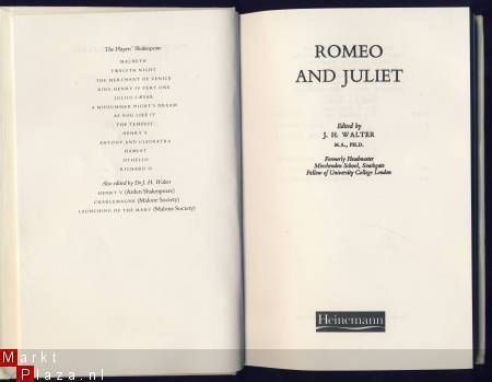 SHAKESPEARE**ROMEO & JULIET**J. H. WALTER **HEINEMANN - 3