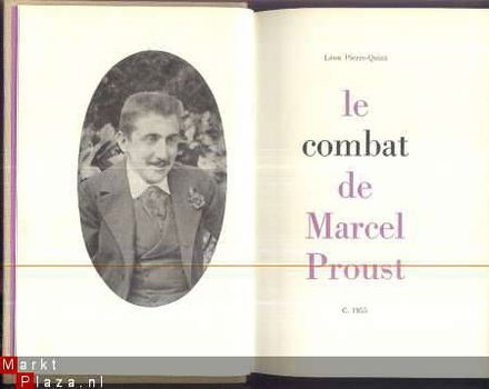 LEON PIERRE-QUINT**LE COMBAT DE MARCEL PROUST**CLUB FRANCAIS - 1