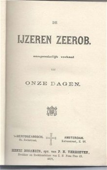 DE IJZEREN ZEEROB*1871**ONZE DAGEN*HENRI BOGAERTS+VERHOEVEN - 2