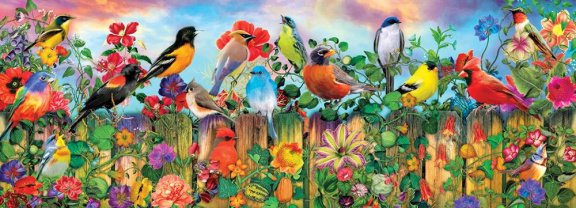 Art Puzzle - Spring Chickadees - 1000 Stukjes Nieuw - 1