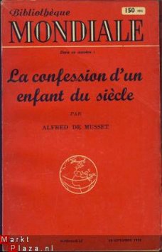 ALFRED DE MUSSET**LA CONFESSION D'UN ENFANT DU SIECLE**BIB