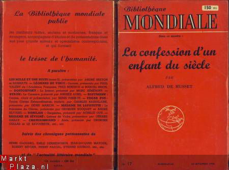 ALFRED DE MUSSET**LA CONFESSION D'UN ENFANT DU SIECLE**BIB - 5