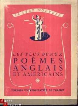 RENE LALOU**LES PLUS BEAUX POEMES ANGLAIS ET AMERICAINS**P.U - 1