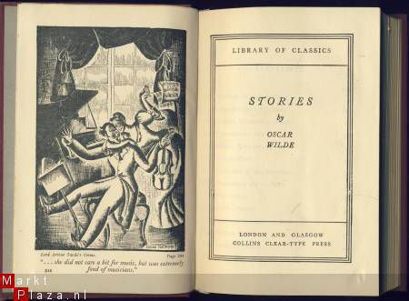 OSCAR WILDE**STORIES**LIBRARY OF CLASSICS**HARDCOVER - 1