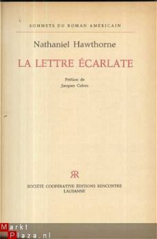 NATHANIEL HAWTHORNE**LA LETTRE ECARLATE**RENCONTRE LAUSANNE